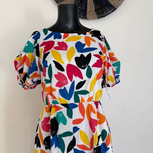 Calvin Klein Multicolor Floral Midi Dress - Picture 4 of 12